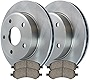 AutoShack RSCD63027-63027-1084-2-4 Front Brake Kit Rotors and Ceramic Pads Pair of 2 Driver and Passenger Side Replacement for 2005-2011 Ram Dakota 2006-2009 Mitsubishi Raider 3.7L 4.7L V6 4WD AWD RWD