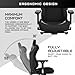 Anda Seat Kaiser 3 Large Gaming Chair for Adults - Ergonomic Black Leather Gaming Chairs with Lumbar Support, Comfortable Neck Support Office Chair