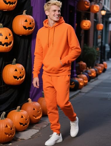 Men's Tacksuit 2 Piece Active Set Fleece Pullover Sweatshirt and Sweatpants Jogging Sweatsuit Outfit3