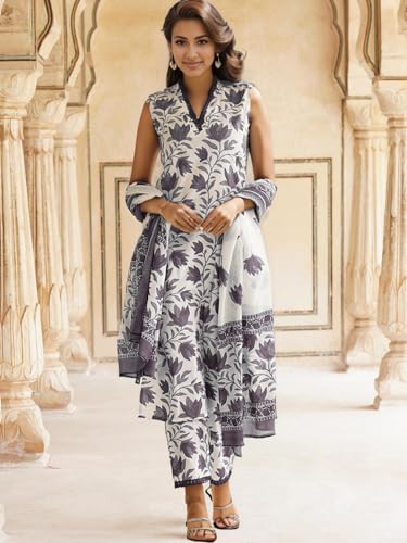 Image of SHIENZY Cotton Blend Kurta Set for Women