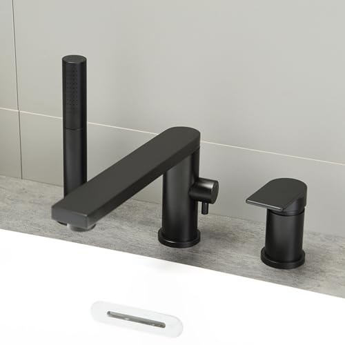 Mitigeur de bain-douche blanc rotatif pour remplacer une robinetterie