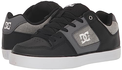 Image of DC Men's Pure Casual Skate Shoe Black /White /Armor 6