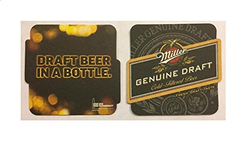 Miller Genuine Draft MGD Draft Beer In a Bottle 20 Beer Bar Pub Coasters New