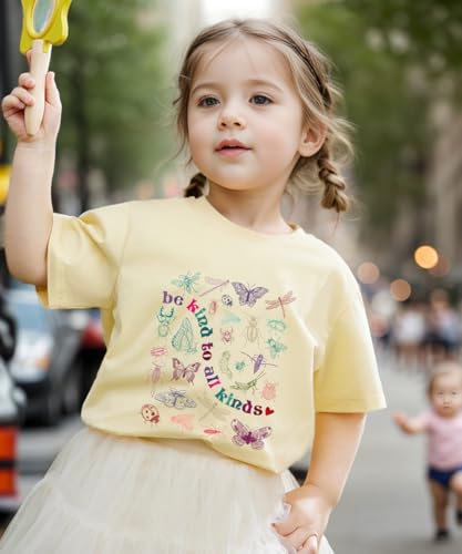 Image of Toddler Girls T Shirts Sassy Little Soul Graphic Short Sleeve Shirts 2-7 Years Cotton Baby Girl Retro Daisy Tees Clothes