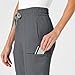 Women's High Waist Slim Leg Scrub Pant, Pewter, 2X