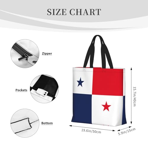 Sac fourre-tout imprimé drapeau grande capacité style unique taille unique - 5