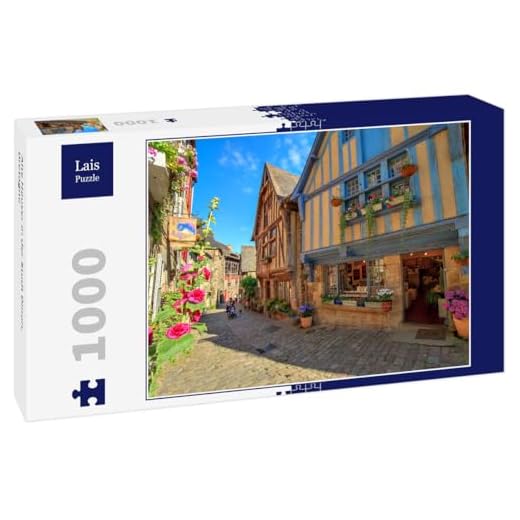 Lais Puzzle Gamla hus i staden Dinan, Bretagne 1000 delar