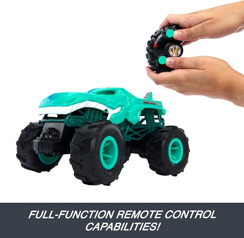 image for Hot Wheels Monster Trucks Toy RC, Remote-Control Mega-Wrex in 1:24 Sca