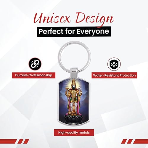 Image of Stylish Metal Keychains with Permanent Glossy Print - Inspirational Quotes & Spiritual Designs - Perfect Key chains for loved ones, Personal Use, Gifts & Return Gifts