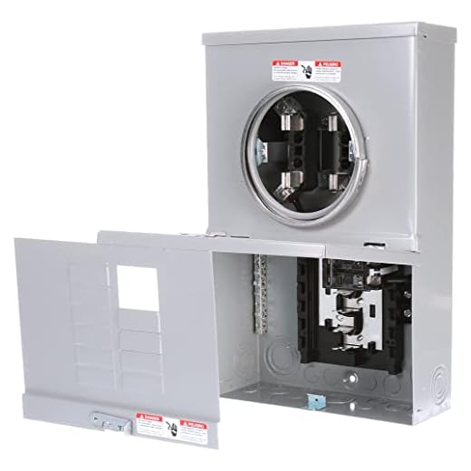 Siemens MC1020B1100S 10 Space 20 Circuit 100-Amp Surface Mount Meter Load Center Combination with Ring Type Cover