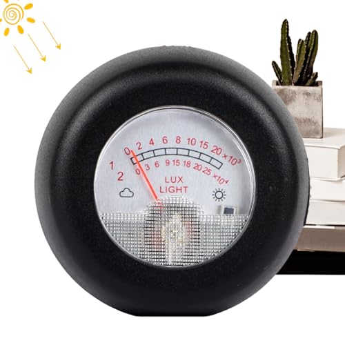 Maodom Esposimetro, Esposimetri per Illuminazione,Misuratore di Temperatura e Luce a puntatore 2 in 1 Fotografia | Luxmetro Portatile, esposimetro per Piante da Interno, Portata Fino a 250.000LUX