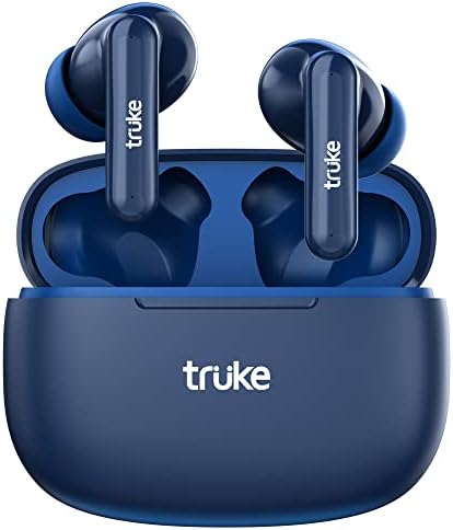 Truke Air Buds Lite True Wireless Earbuds with AI Powered Noise Cancellation, Auto Play/Pause, AAC Codec Support, 48Hrs Playtime & 55ms Ultra-Low Latency