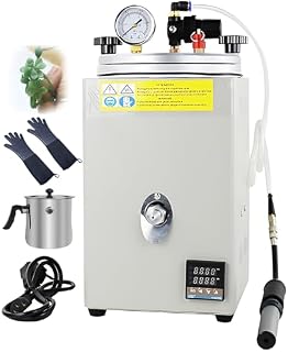 Vacuum Wax Injector, Wax Injection Machine with Pressure Gauge and Pump Handle, Uniform Heating and Adjustable Temperature