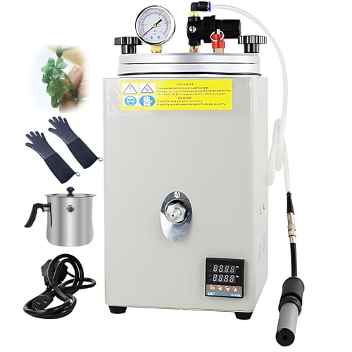 La mejor comparación de Máquinas de fundición más recomendados. 47 LEECOYA Inyector de Cera al vacío, máquina de inyección de Cera con manómetro y Mango de Bomba, Calentamiento Uniforme de 360° y Temperatura Ajustable, inyector de Cera para...