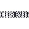 Lapjes Appliqués Geborduurde “BIKER BABE” Lady Biker Patch – Biker Strijkpatch Motorfiets Cadeau voor Vrouwen – DIY Applicatie voor Jacke/Weste/Jeans | 100x25mm