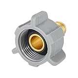 EFIELD 1/2 Inch Pex X 7/8 Inch Toilet Ballcock Nut Swivel Straight Adapter, Brass Plumbing Fitting,(PEX1807307)