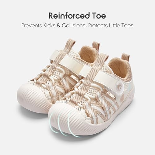Balabala Toddler Girls Boys Sandals Breathable Walking Shoes Lightweight Sport Sandals Mesh Upper Toddler Sneakers with Hook and Loop3