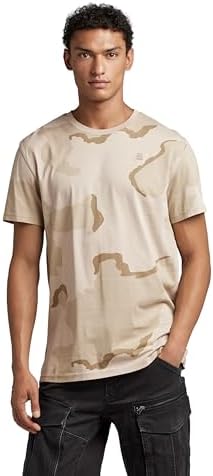 G-Star Para Hombre Camiseta Desert Camo, Multicolor (dk brick desert camo D22805