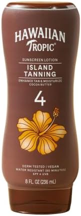 Hawaiian Tropic Sunscreen Protective Dark Tannning Sun Care Sunscreen Lotion - SPF 4, 8 Ounce