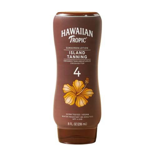 Hawaiian Tropic Sunscreen Protective Dark Tannning Sun Care Sunscreen Lotion - SPF 4 8 Ounce