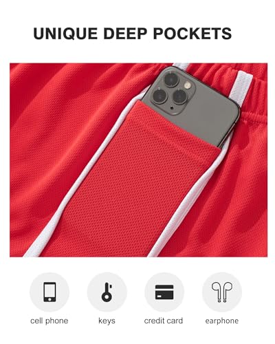 AIMPACT Mens Mesh Shorts 3 Inch Running Gym Athletic Workout Bodybuilding Booty Track Shorts Vintage Fitted Short3