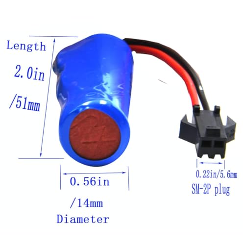 Image of 3.7V 500mAh Rechargeable Battery with SM-2P USB Charger Cable | Lithium Battery Pack for RC Cars, Remote Control Toys, Robot Kits & DIY Projects