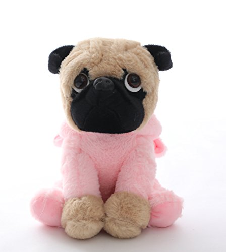 Joyamigo Stuffed Pug Dog Puppy Soft Cuddly Animal Toy In Pig Costumes - Super Cute Quality Teddy Plush 10 Inch #TOP1