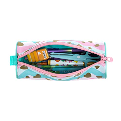 Mochila de Rodinhas Infantis CUTBLAJAT - Kit com Mochila Feminina, Lancheira e Estojo - Estampa de O