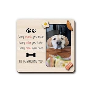 Magnetic Picture Frames – I’ll BE Watching You – Funny Gift for Dog Lover Cat Lover Pet Owner – Unique Magnet Photo Frame for Dog Mom Dad – Magnetic Frames for Refrigerator, Locker & More