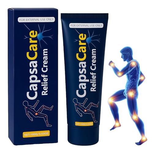Capsacare Neuropathy Relief Cream Non-Greasy Fast-Absorbing Soothing for the Whole Body Gentle and Effective for Feet Hands Shoulders Neck 100G