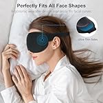 Gritin 100% Blackout Sleep Eye Mask for Women Men, Zero Pressure Sleeping Mask - Ergonomic Design 3D Cutout Eye Movement and Eyelash Friendly Night Blindfold, Ultra Soft Comfortable for Sleeping - Image 4