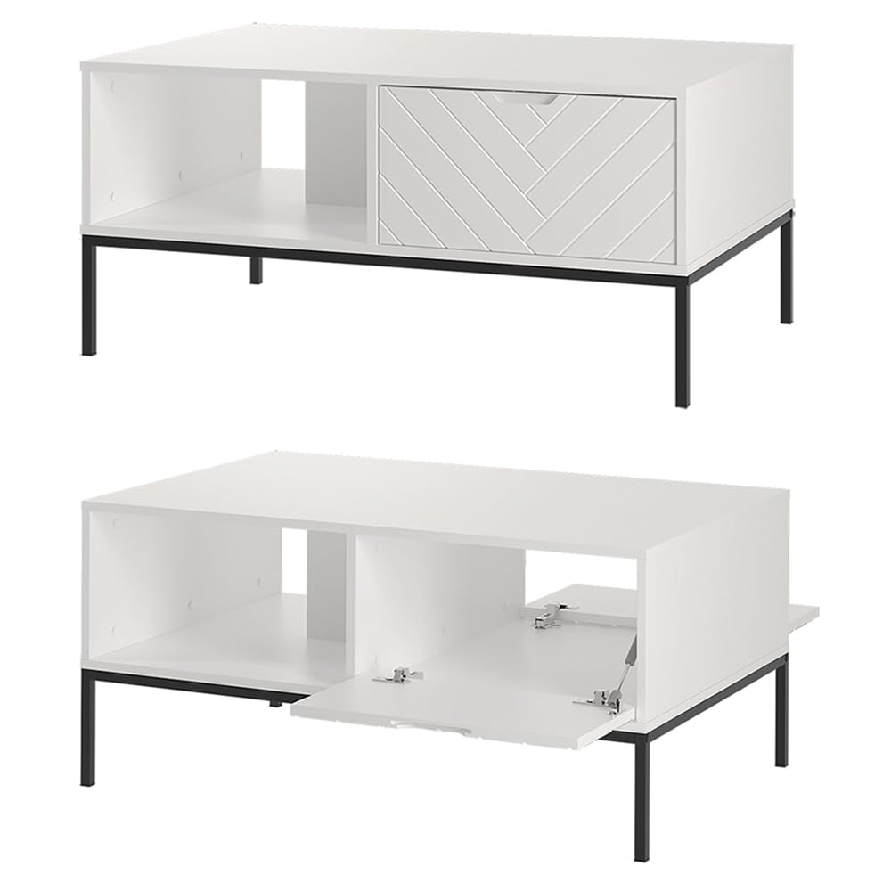 Lomadox Wohnzimmer Set 3-teilig Wohnzimmerschrank Wohnzimmermöbel Wohnzimmer Schränke modern in weiß matt mit gefrästen Fronten