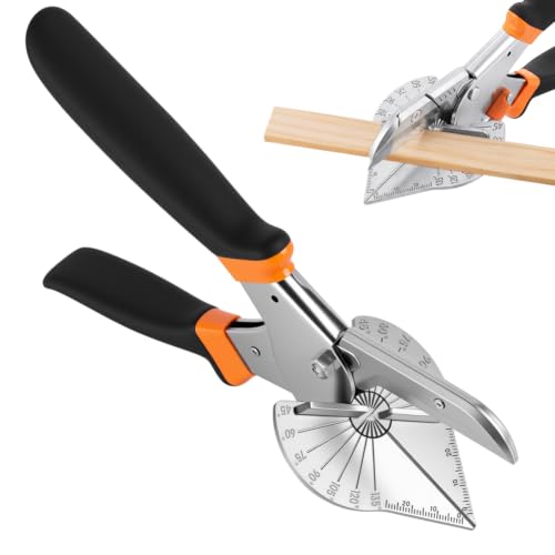 NUTKIT Multi Angle Miter Shears 45-135 Degree Adjustable Angle Trim Cutter
