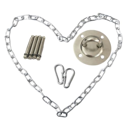 WEKADRIN Set Accessoires pour Fauteuil Suspendu Métal avec Chaîne de Boucle de Fixation Robuste pour Hamac et Balançoire Kit Pratique pour Maison et Extérieur