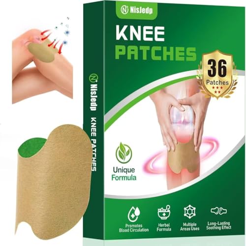NisJedp Pain Relief Patches, 36 Pcs-Natural Herbal Formula for Joint and Muscle Pain Relief, 8-Hour Relief of Joint Pains for Knee, Back, Neck, Shoulder Pain