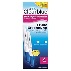 Clearblue zwangerschapstest vroege herkenning +/- 2-pack (1 x 2 stuks)