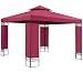 Produktbild Casaria Pavillon Lorca 3x3m Stabil Wasserabweisend Robust Metall Luxus Garten Festzelt Partyzelt Gartenzelt Zelt Bordeauxviolett