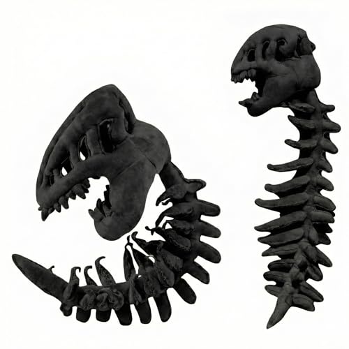 Image of Cozy Skelly, Dino Skeleton Plush, Dinosaur Skeleton Plush, 3D Realistic Dino Head with Spine Extension