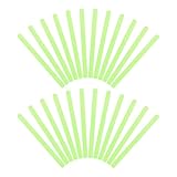 Unomor 24pcs Luminous Peva Anti-skid Tape Strips for Stairs, Reflective Non-slip Safety Grip Adhesive for Indoor Outdoor Use