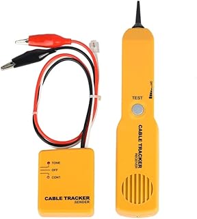 Cable Tracker,Cable Finder Tone Generator Probe Tracer,Anti-Interference Multi-Function Finder with RJ11-plug Audio Sender and Probe kit, Circuit Continuity Tester