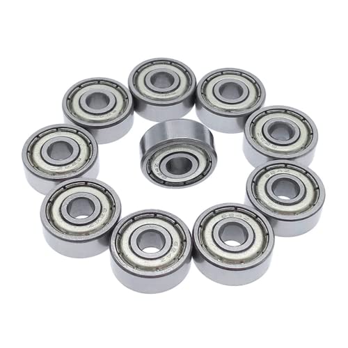 Fasizi 10 uds 624ZZ doble metal escudos rodamientos de bolas de ranura profunda 4x13x5mm