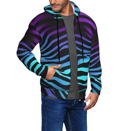 Sweat à capuche zèbre pour homme haut de gamme stretch et ultra doux