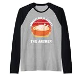 Vintage Samgyetang Es Siempre La Respuesta Retro Amante De La Comida Camiseta Manga Raglan