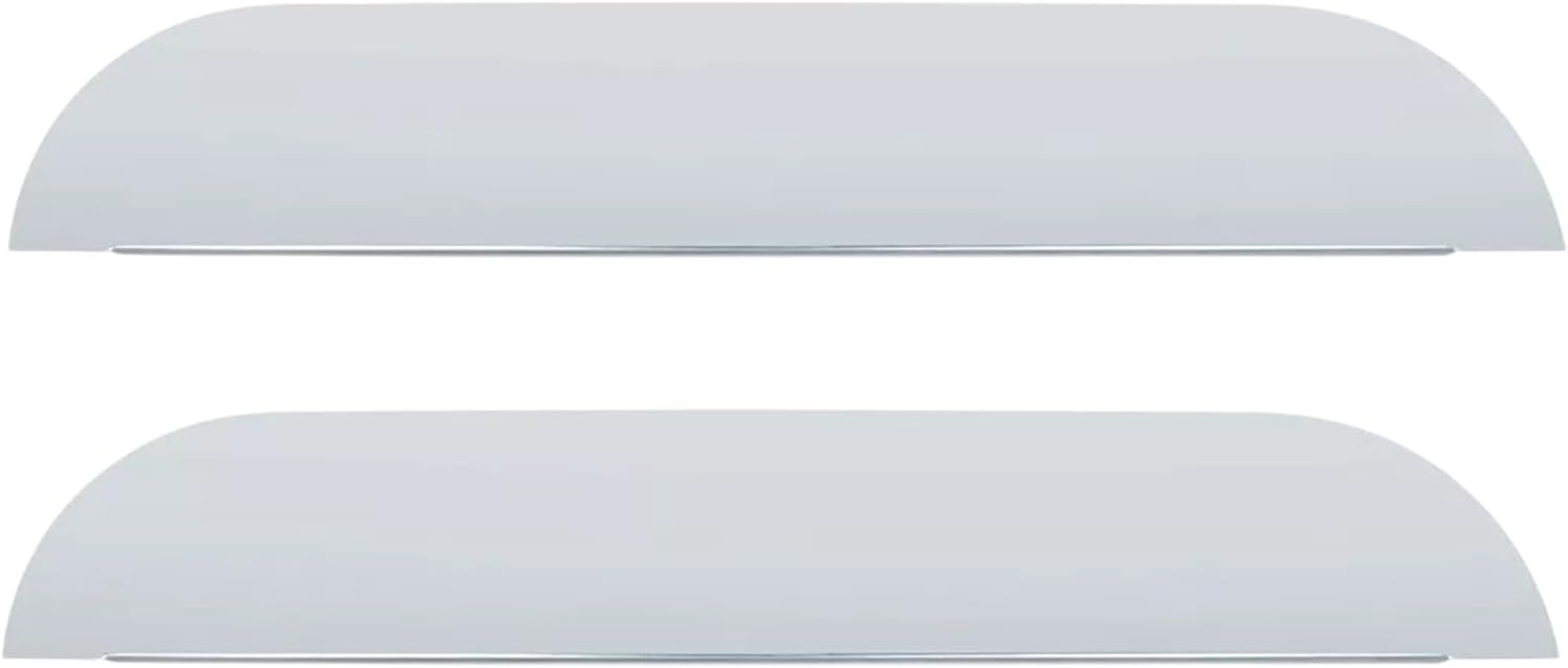 Pair Stainless Steel 5" Chopped Window Trim Compatible with 2005+ Peterbilt 379/386/389