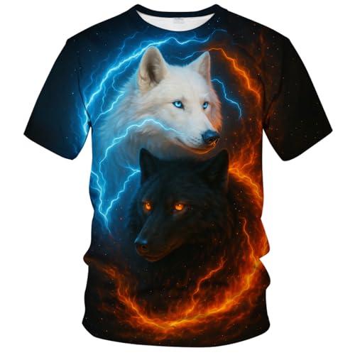Blissboy Funny Animal Graphic T-Shirt Novelty Short Sleeve Crewneck Shirt