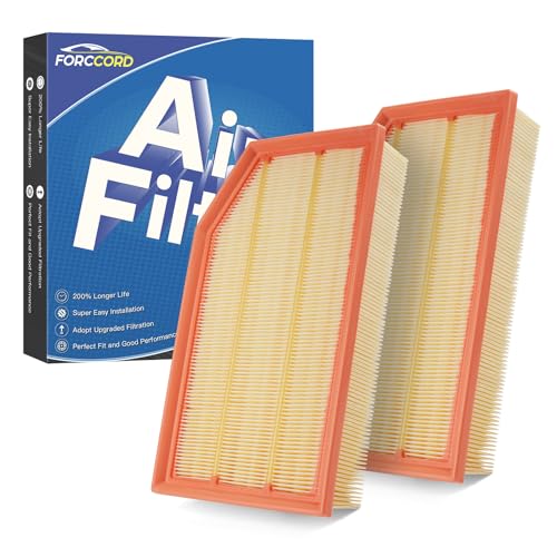 Image of 2-Pack Engine Air Filters for Jeep Wrangler JL 2018-2026 (2.0L /3.6L) | for Jeep Gladiator 2020-2026 (3.6L), Replace #68257030AA, Engine Filter Replacement Car Accessories