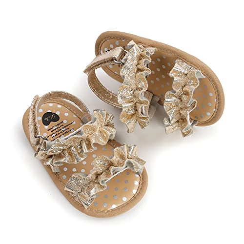Image of Infant Baby Girls Boys Summer Sandals Premium Unisex Non Slip Rubber Soft Sole Breathable Toddler First Walker Outdoor Beach Shoes