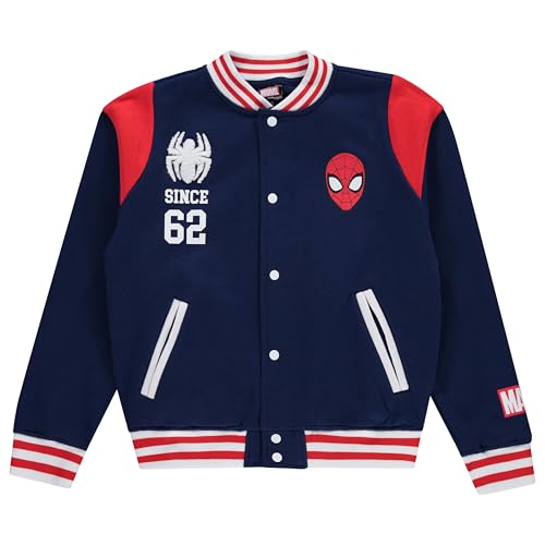 Marvel Spiderman Boys Snap Varsity Jacket - Kids Letterman Jacket - Stylish Snap Button Kids Jackets2