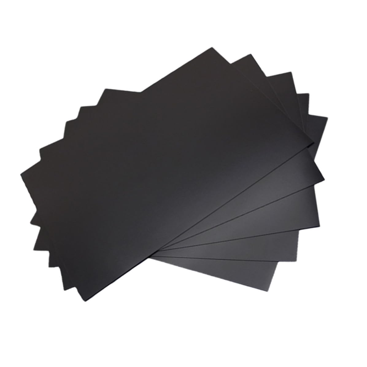 5 Piezas Cinta Magnética de Goma Negra Respaldo Adhesivo Flexible