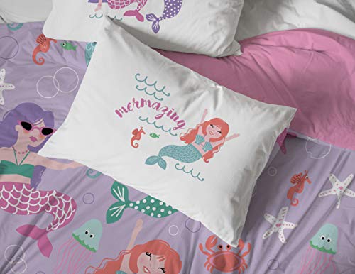 Jay Franco Trend Collector Mermaizing Full Sheet Set - 4 Piece Set Super Soft And Cozy Kid’s Bedding - Fade Resistant Microfiber Sheets #TOP5